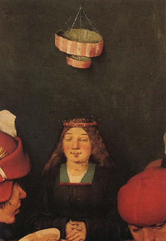 BRUEGEL, Pieter the Elder Details of Peasant Wedding Feast Germany oil painting art